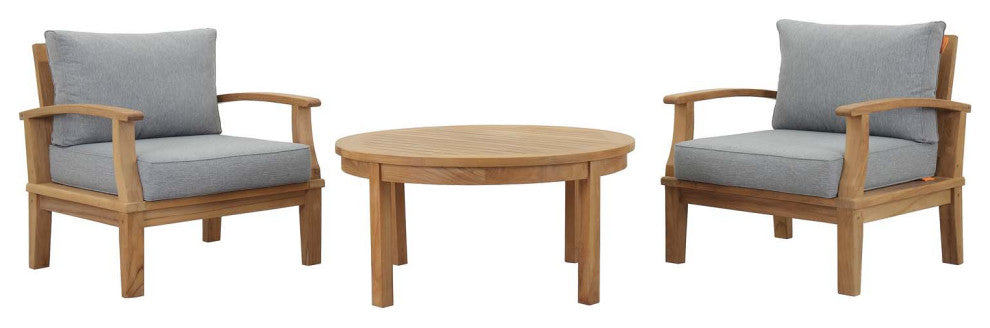 Marina 3 Piece Outdoor Patio Teak Set