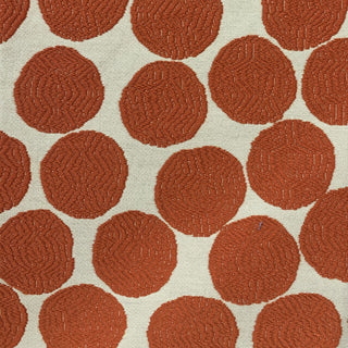 Plutus Red Beige Tomato Dot Luxury Throw Pillow, 12"x20"