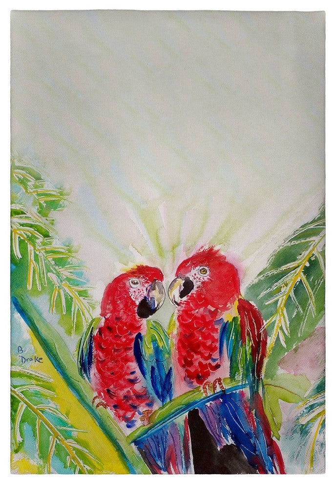 Two Parrots Guest Towel - Two Sets of Two (4 Total)