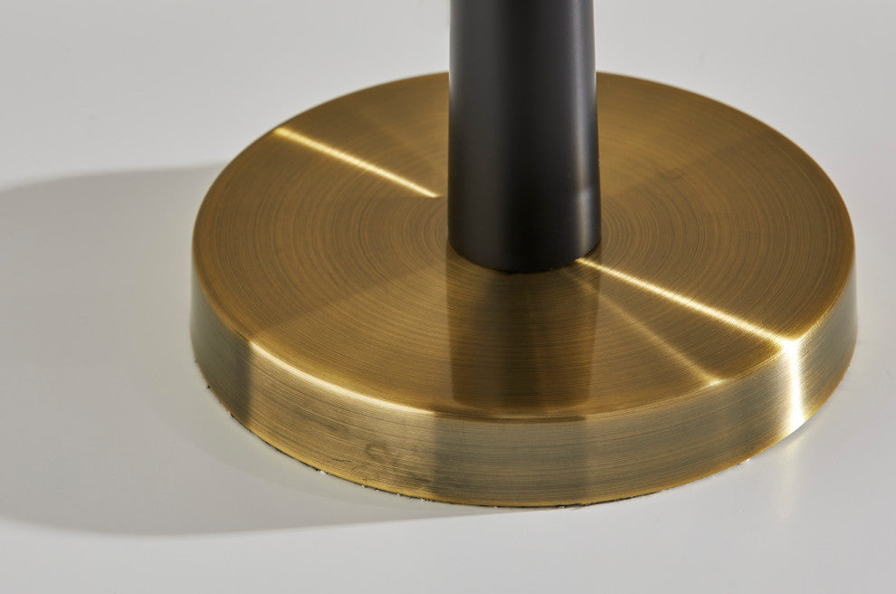 Francis 29-Inch Table Lamp, Black and Antique Brass