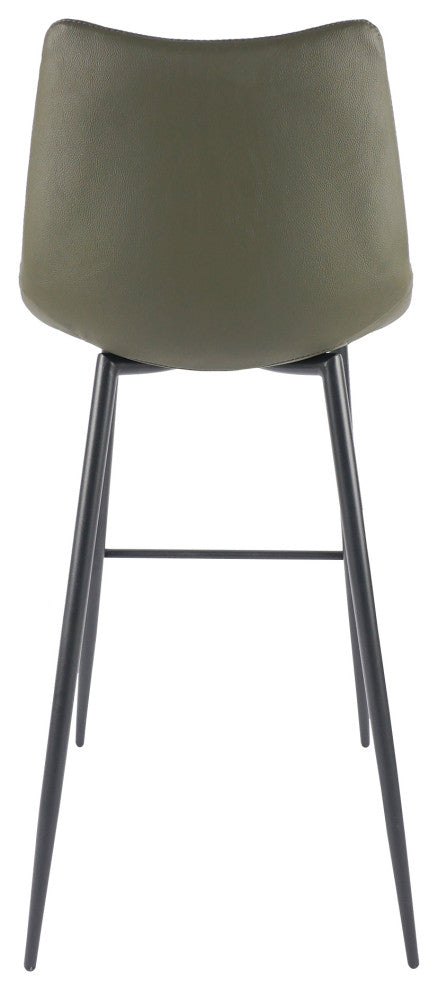 Alibi Barstool Dark Green-Set of Two