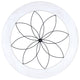 Wire Flower Framed Wall D"cor