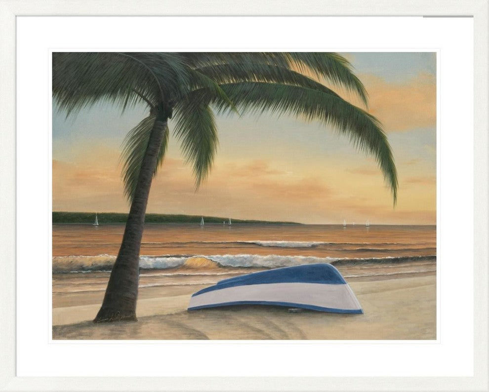 "Golden Sunset" Framed Digital Print by Diane Romanello, 41x33"