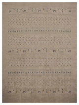 HAND KNOTTED LOOM WOOL ECO-FRIENDLY AREA RUGS - Rectangle, Beige, Contemporary
