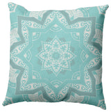 18" x 18" Shawl Decorative Indoor Pillow, Wave Top Blue