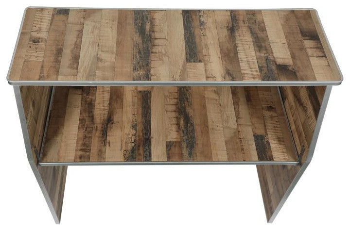 4' Laminate Foldable Bar, Rustic Natural