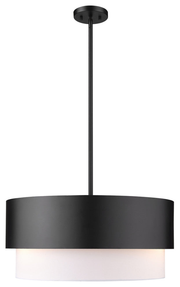 Z-LITE 3-Light Pendant, Matte Black