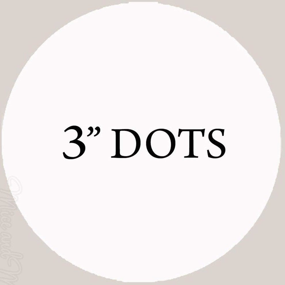 VWAQ 20 Polka Dot Wall Decals, 3" Peel and Stick, White