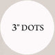 VWAQ 20 Polka Dot Wall Decals, 3" Peel and Stick, White