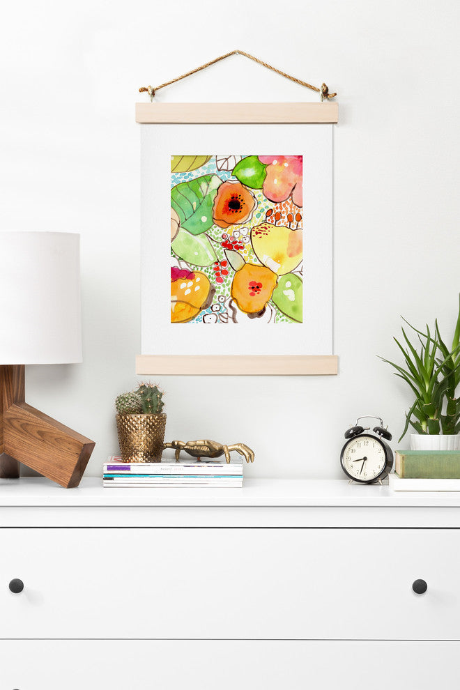 Deny Designs Cayenablanca Organic Flowers Art Print