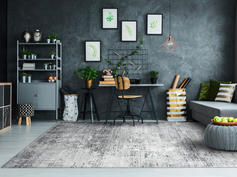 Icon Grey Area Rug, 6.7'x9.6'