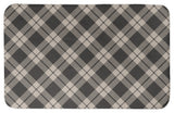 Brown Plaid Bath Mat