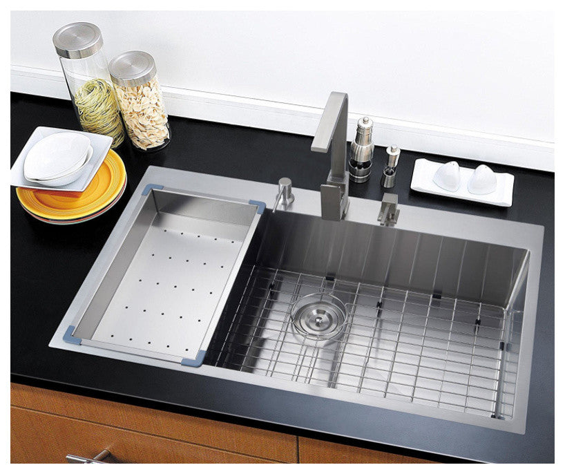 Starstar 18" Stainless Steel Colander For Kitchen Sink