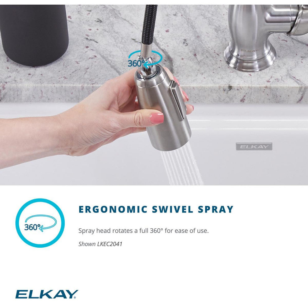 LKHA1041CR Elkay Harmony Single Hole Kitchen Faucet, Chrome