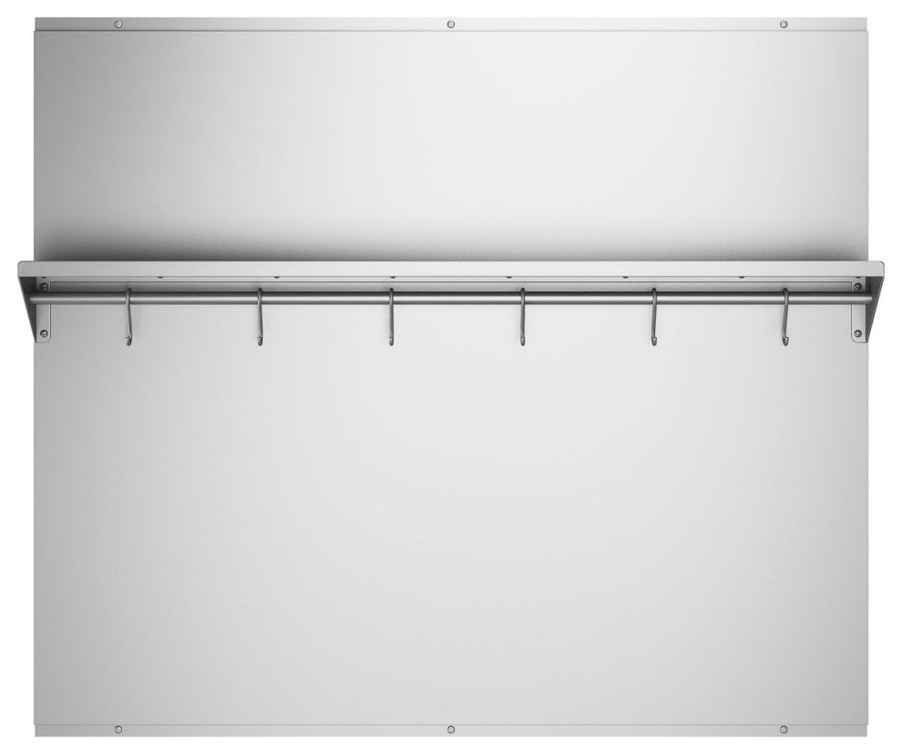Ancona 36" Stainless Steel Backsplash with Shelf