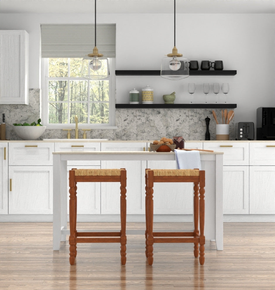 Thomasville Rta 29" Bar Stool, Walnut