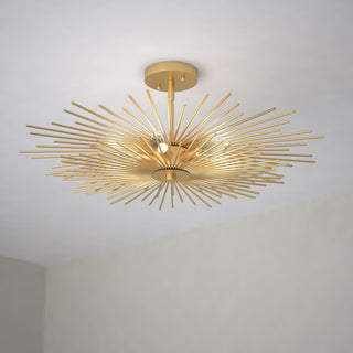 Vaxcel Lighting C0228 Nikko 6 Light 24"W Semi-Flush Ceiling - Gold