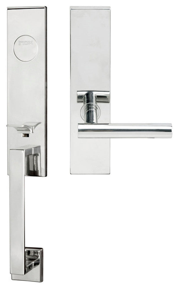 Copenhagen Lever, Mortise Dummy Handleset, Left Hand, Polished Stainless Steel