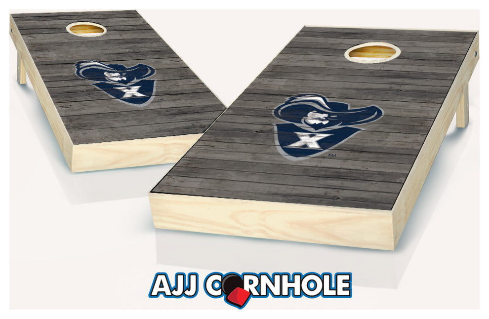 Xavier Distressed Cornhole Set