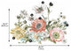 Vintage Poppy Floral Peel And Stick Giant Wall Decals