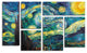 'Starry Night' Multi-Panel Canvas Art Set by Vincent van Gogh