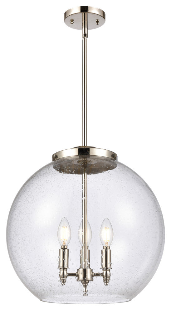 Athens Pendant, Polished Nickel, Seedy, Seedy