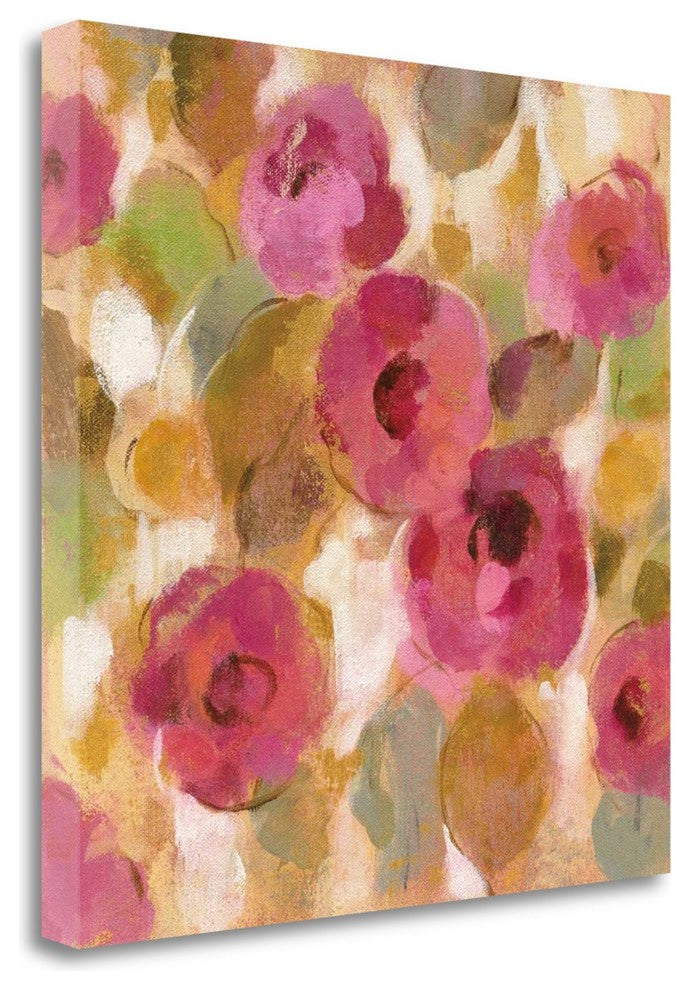 "Glorious Pink Floral III" By Silvia Vassileva, Giclee on Gallery Wrap Canvas