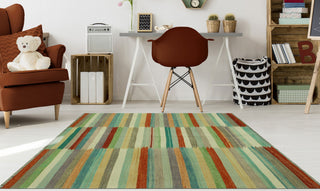 Winchester Kilim Usma Rust/Ivory Rug, 5'1x6'6