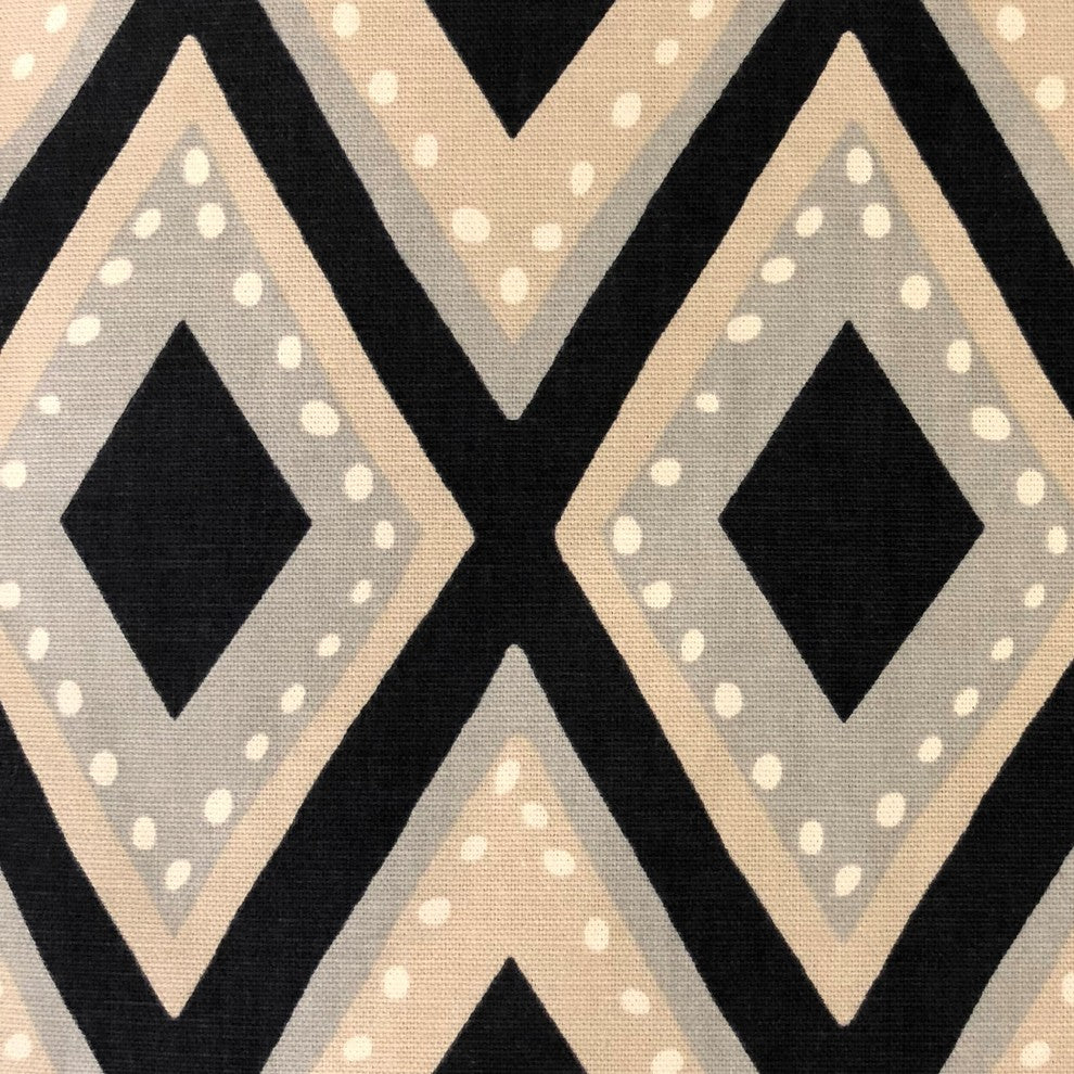 Jager Dotz Blue and Beige Luxury Throw Pillow, 12"x20"