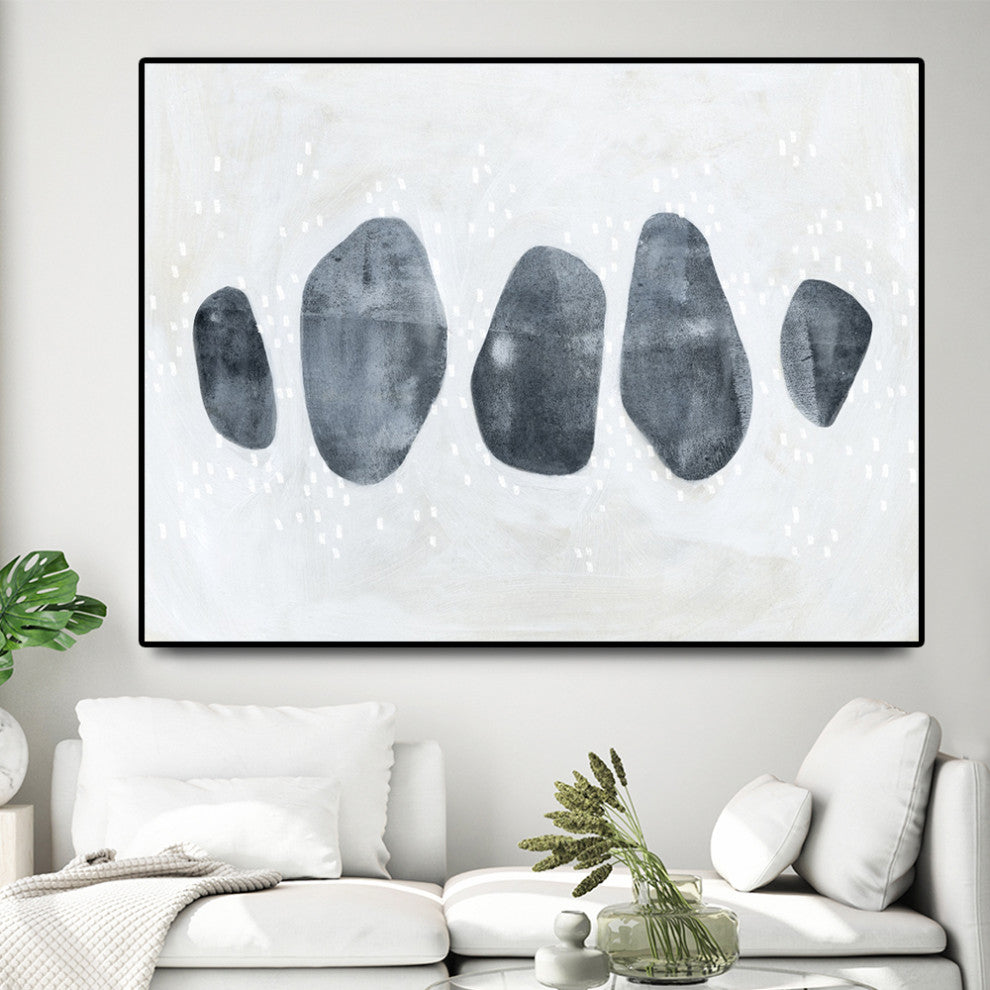 "Stone Collection I" Oversized Framed Canvas, 60" x 40"