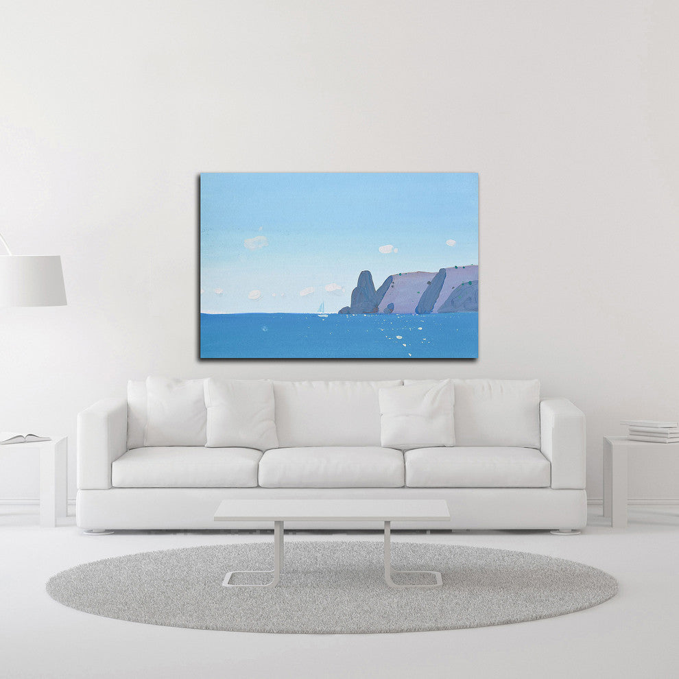 Blue Fiolent by Igor Nekraha, Print on Canvas, 45"x30"