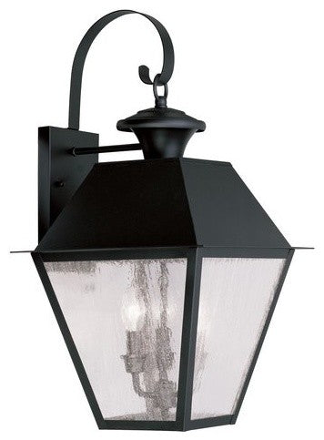 Mansfield Outdoor Wall Lantern, Black