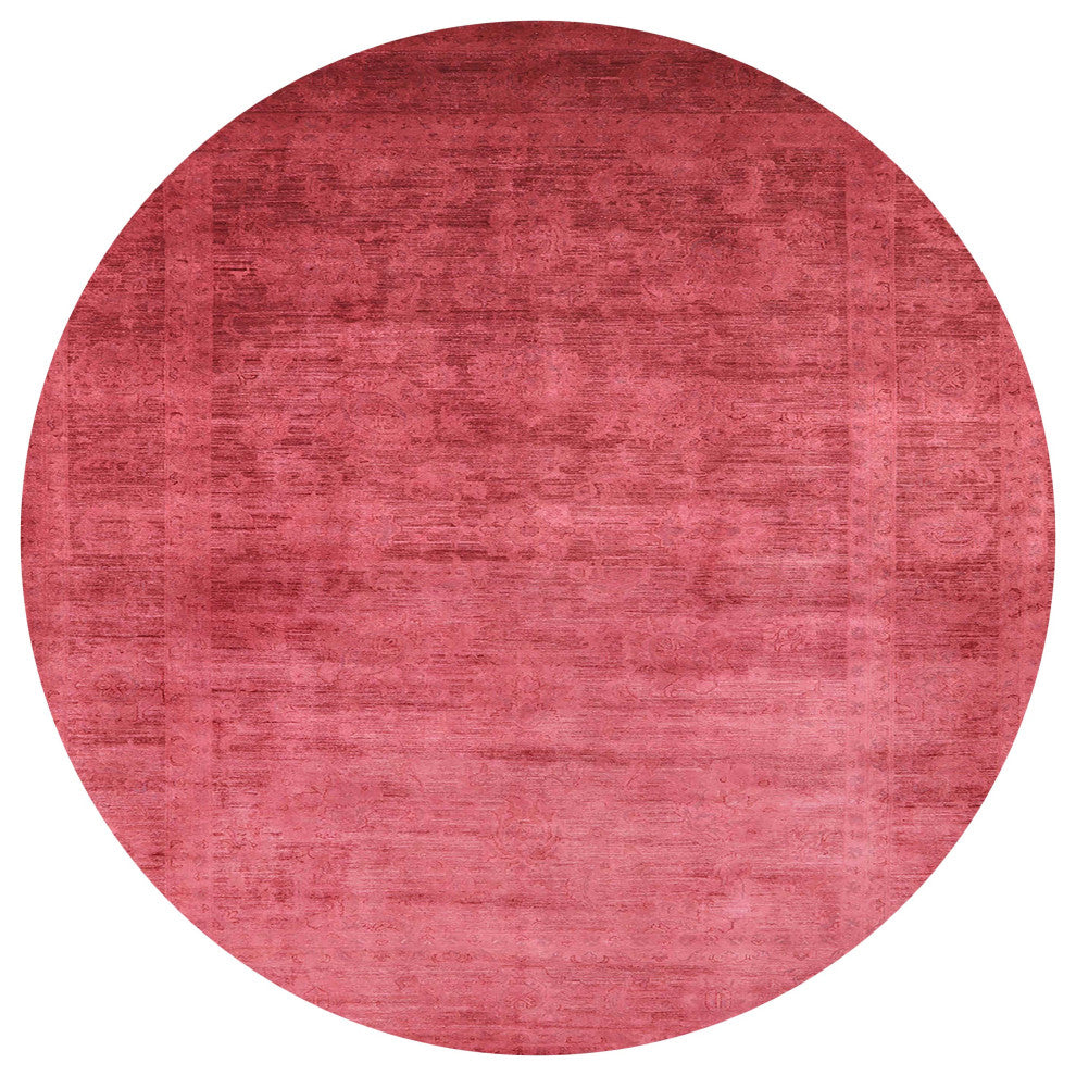 Ahgly Company Indoor Round Mid-Century Modern Area Rugs, 7' Round