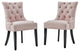 Regent Tufted Performance Velvet Dining Side Chairs - Set of 2 - Pink