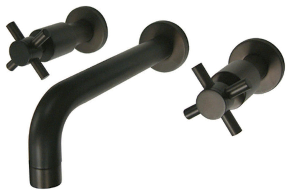 Kingston Brass Two-Handle Wall Mount Bathroom Faucet, Oil Rubbed Bronze