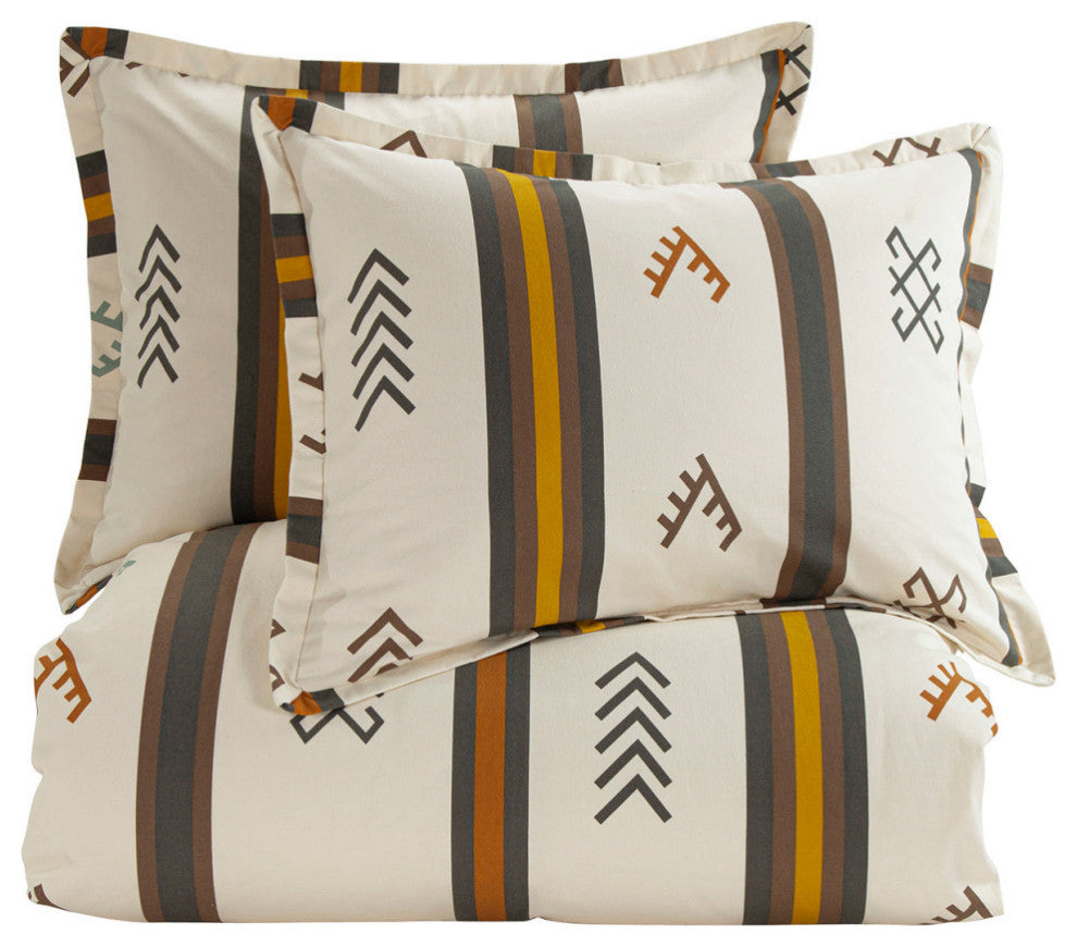 Toluca Canvas Duvet Cover Set, 3 Piece, Queen