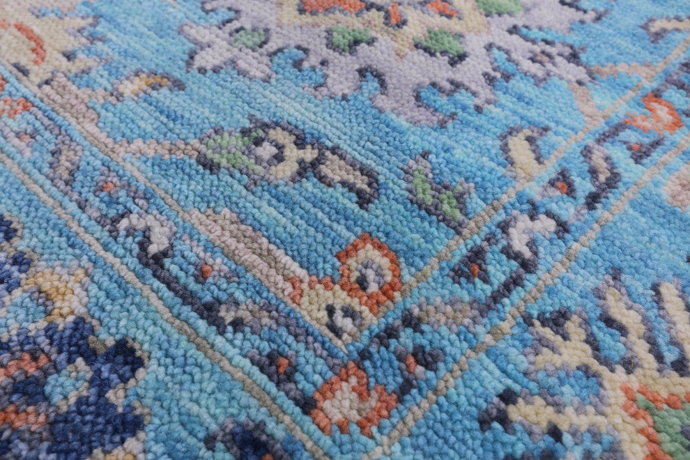Turkish Oushak Handmade Wool Rug 6' 1" X 8' 7" - Q14944