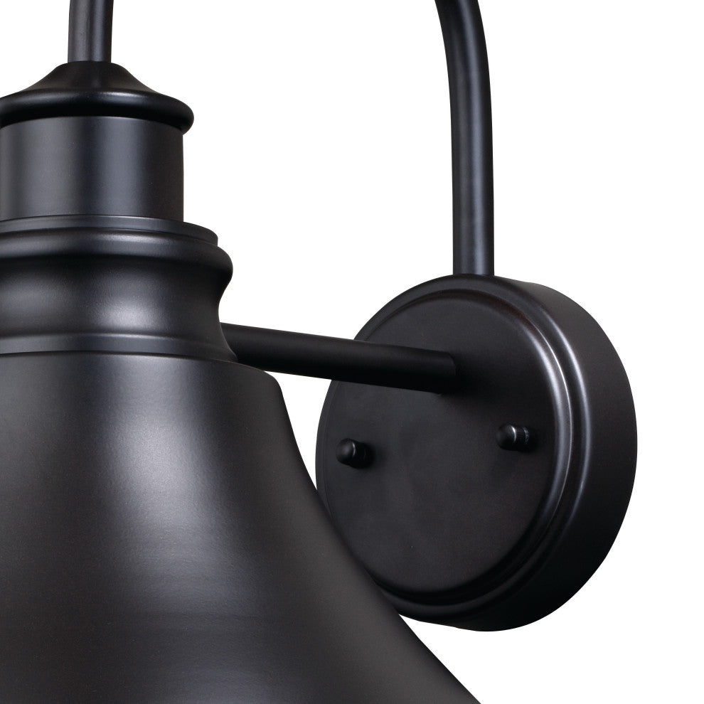 Delano 13" Outdoor Wall Light Oil Burnished Bronze and Light Gold