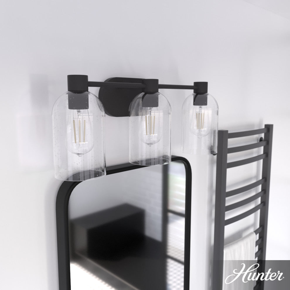 Hunter Lochemeade Noble Bronze 3 Light Vanity Wall Light Fixture