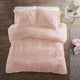 Intelligent Design Malea Shaggy Fur Duvet Cover Set, Blush