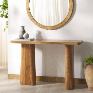 Safavieh Couture Martinelli Wood Console Table, Natural
