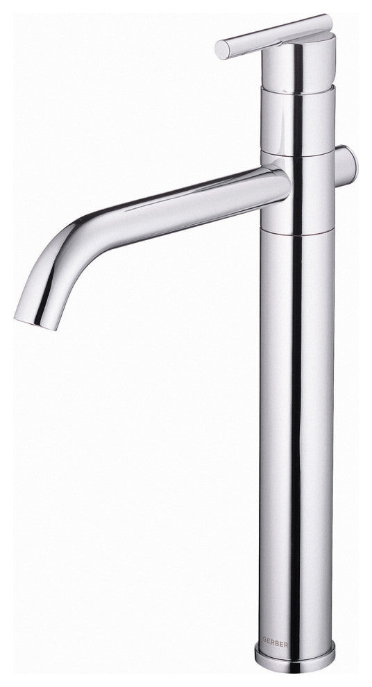 Parma Single Handle Vessel Filler w/ Metal Grid Strainer Chrome, Chrome