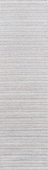 Momeni Andes Wool and Viscose Hand Woven Light Gray Runner 2'3"x8'
