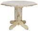 Montana Collection Center Pedestal Table, Ready to Finish