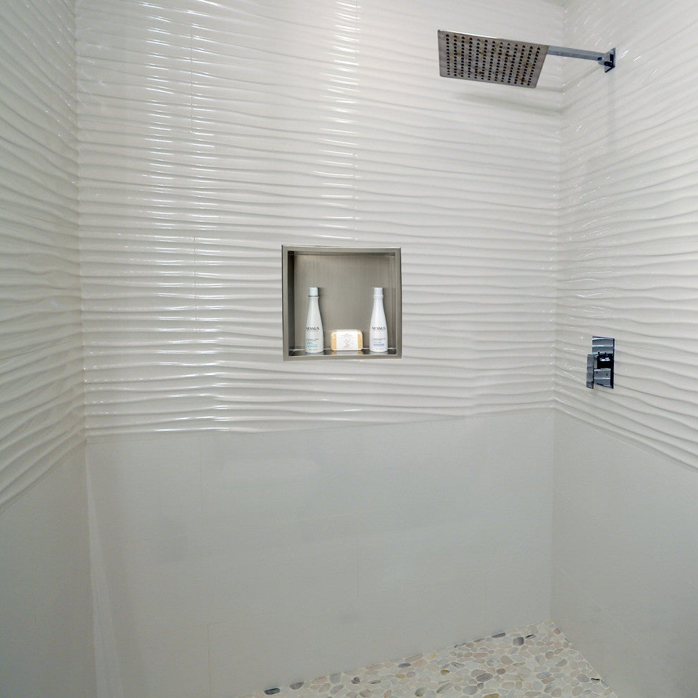 Ab5501, -Piece Polished Chrome Shower Valve Mixer With Square Lever Handle