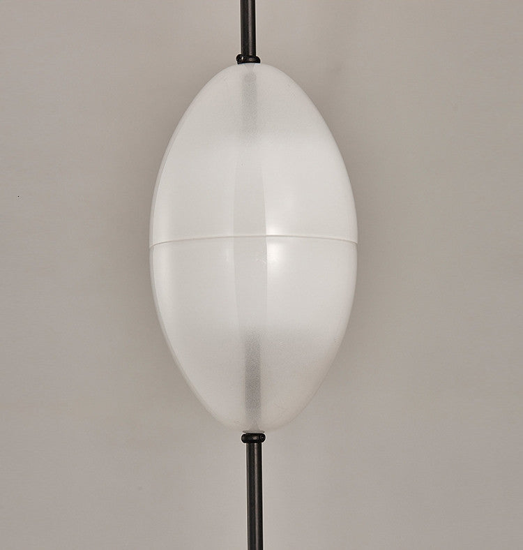 Blue/White Drop-shaped Glass LED Hanging Lamp for Kitchen Island, White, E