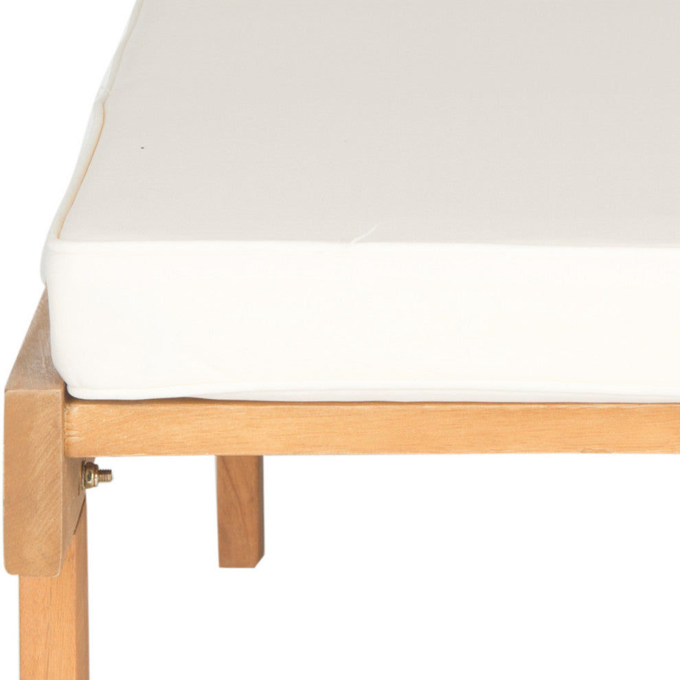 Safavieh Inglewood Indoor/Outdoor Chaise Lounge Chair, Natural/Beige