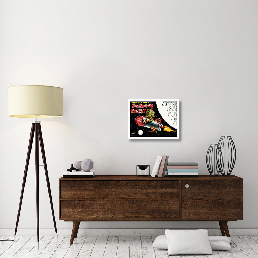 "Mechanical Jumping Rocket" Digital Paper Print by Retrobot, 24"x19"