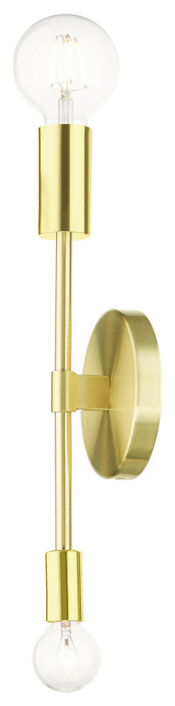 Satin Brass Contemporary Sconce