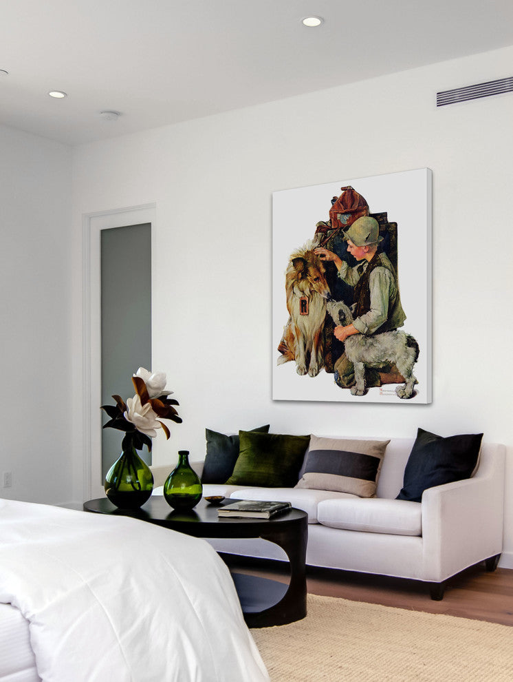 "Raleigh Rockwell" Painting Print on Canvas by Norman Rockwell